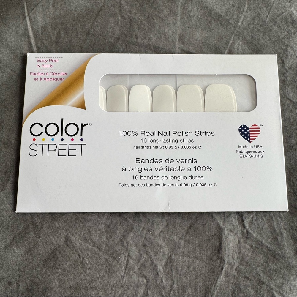 *Retired* Color Street: Swiss and Tell | White Solid Neutral Minimalist Solid - Picture 3 of 13